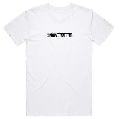 Unisex | Snowboarder Lockup Logo | Crew Tee